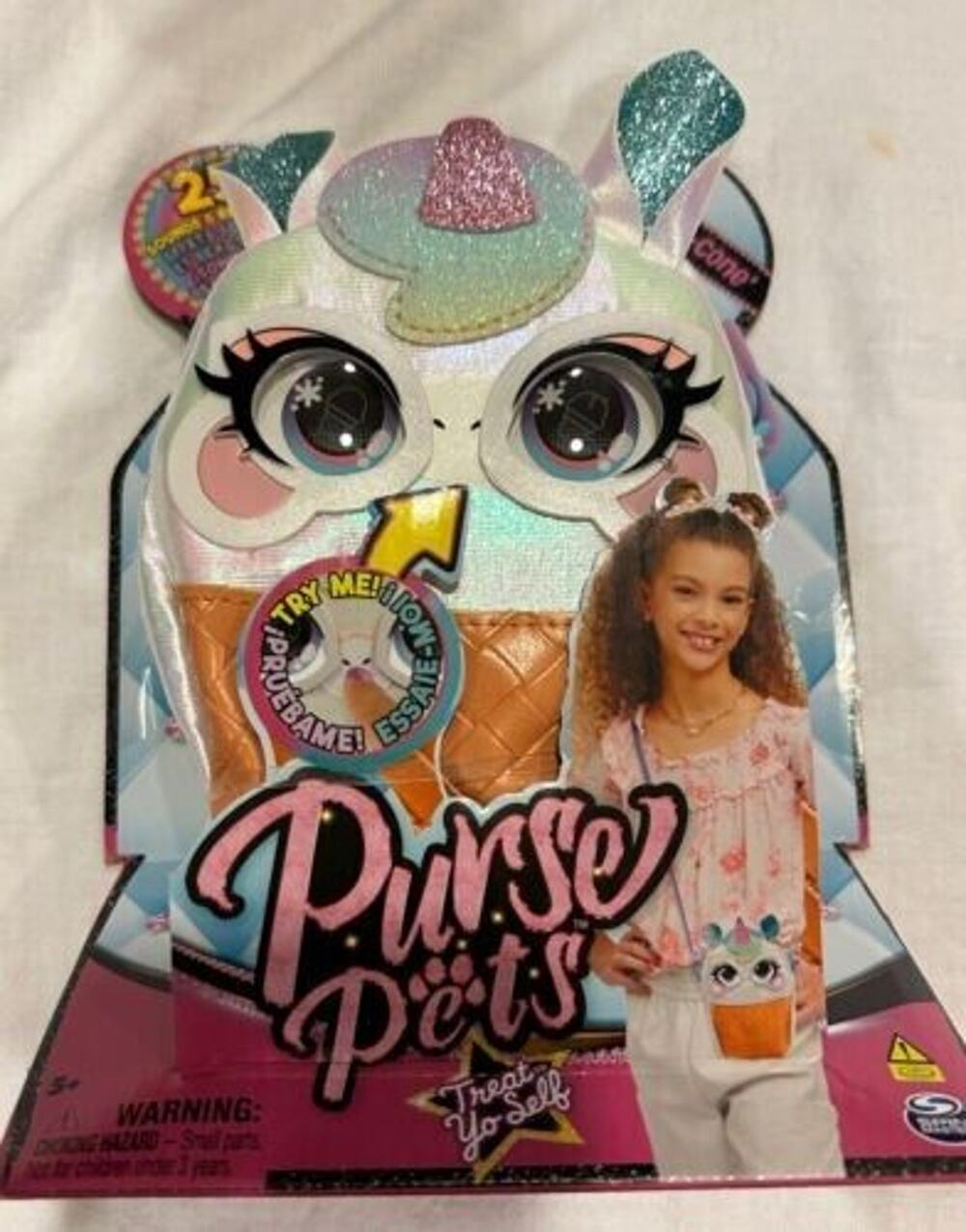 Purse Pets Glami-Cone Unicorn Interactive Purse 25+ Lights & Sounds WM Exclusive